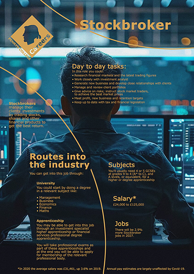 Stockbroker job poster